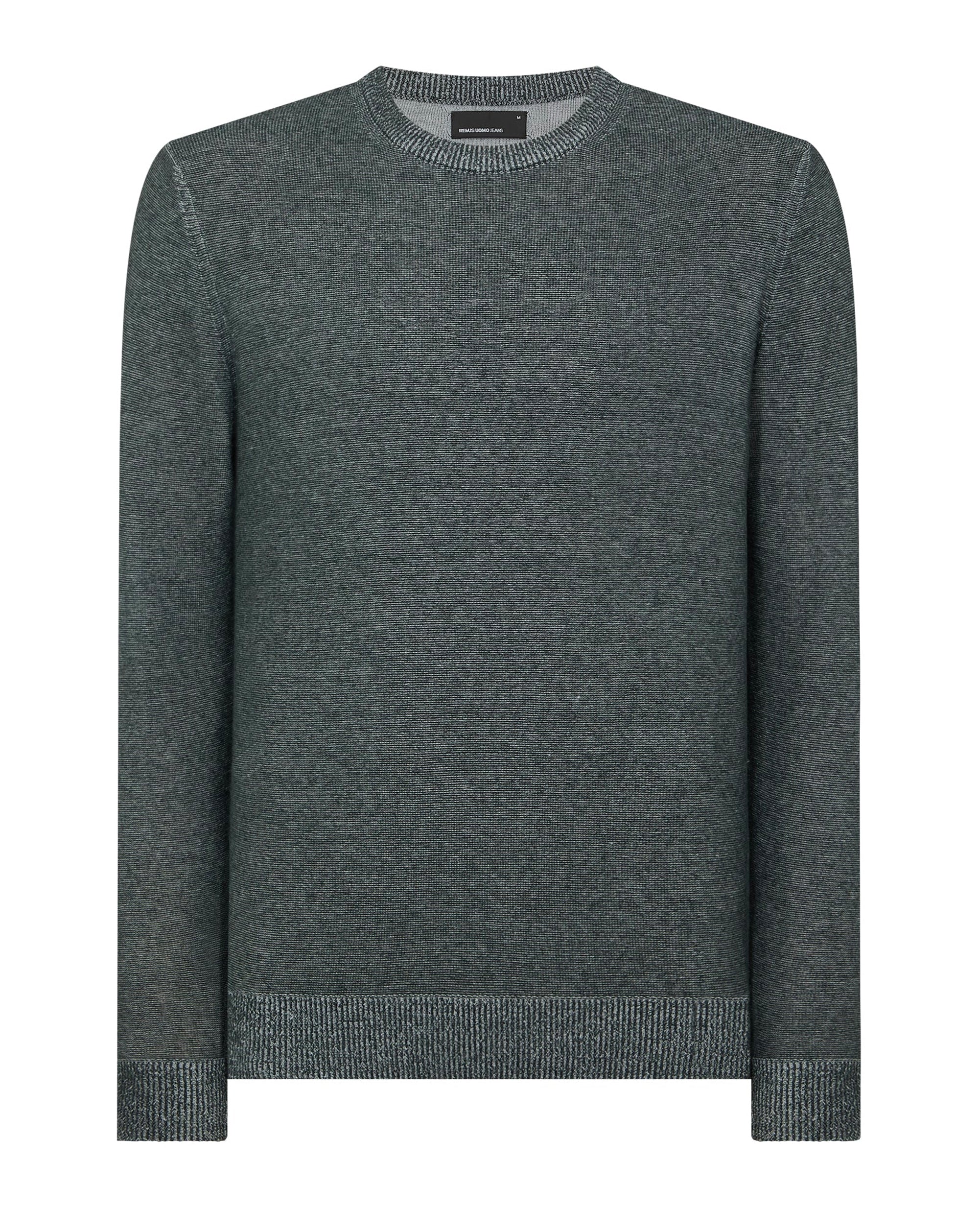 Remus Uomo Two-Tone Knit Sweater Grey