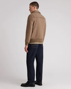 Remus Uomo Wool Rich Bomber Jacket STONE