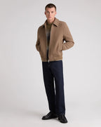 Remus Uomo Wool Rich Bomber Jacket STONE