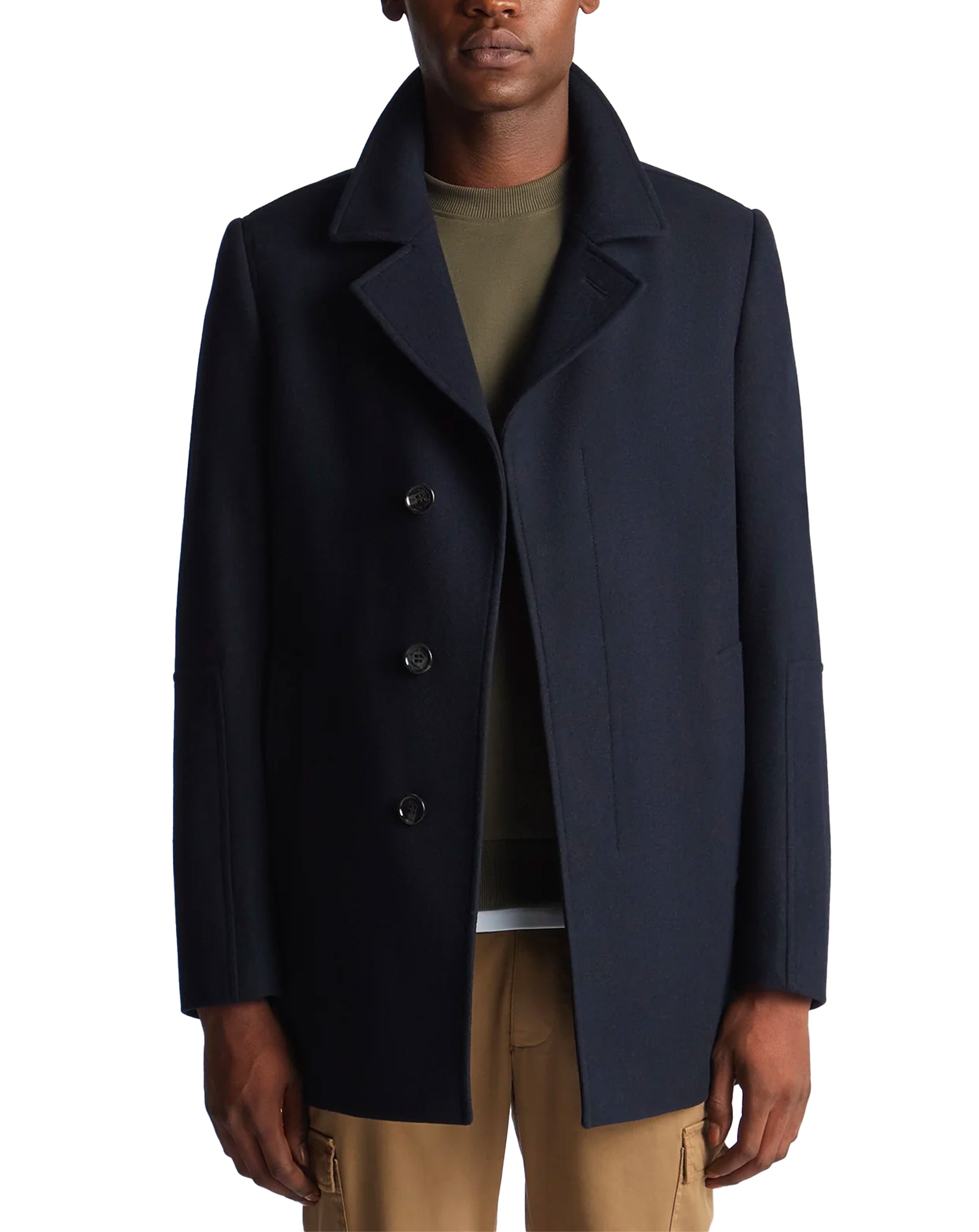Remus Uomo Remus Uomo Lochlan overcoat DARK NAVY