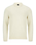 Remus Uomo Crew Neck Long Sleeve Sweater Ecru
