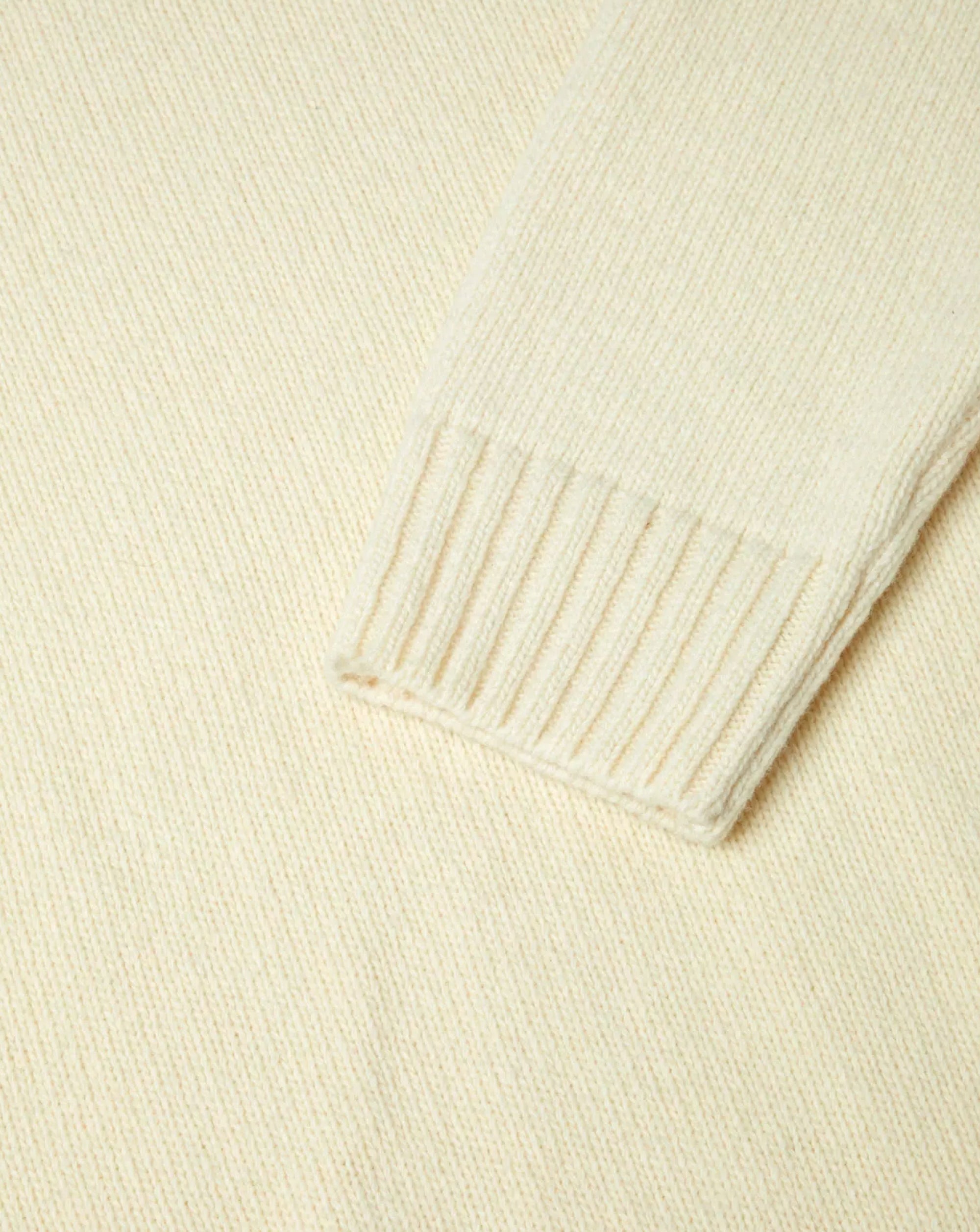 Remus Uomo Crew Neck Long Sleeve Sweater Ecru