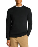 Remus Uomo Crew Neck Cotton Sweater Black