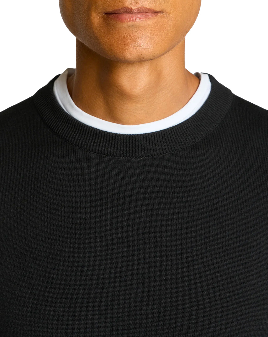 Remus Uomo Crew Neck Cotton Sweater Black