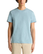 Remus Uomo slub cotton T-Shirt BLUE