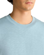 Remus Uomo slub cotton T-Shirt BLUE