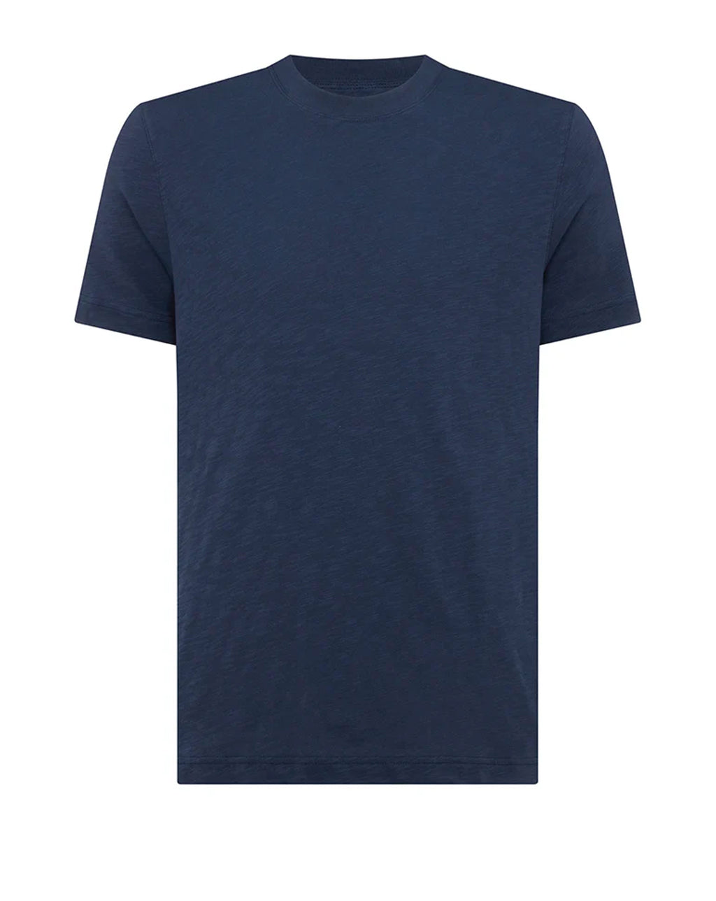 Remus Uomo slub cotton T-Shirt NAVY