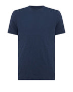 Remus Uomo slub cotton T-Shirt NAVY