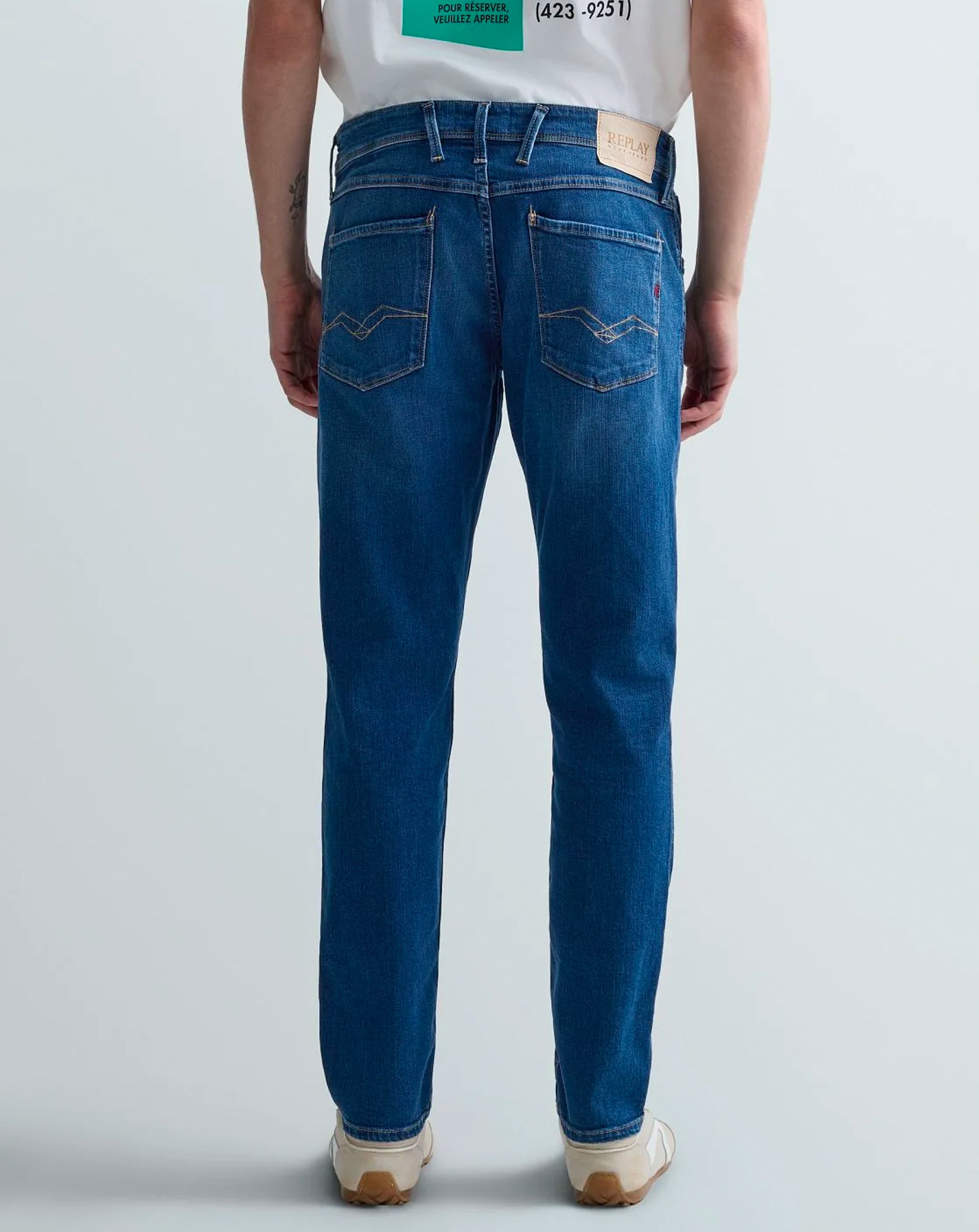 Replay 573 eco Plus Anbass Slim Jean 007 Blue