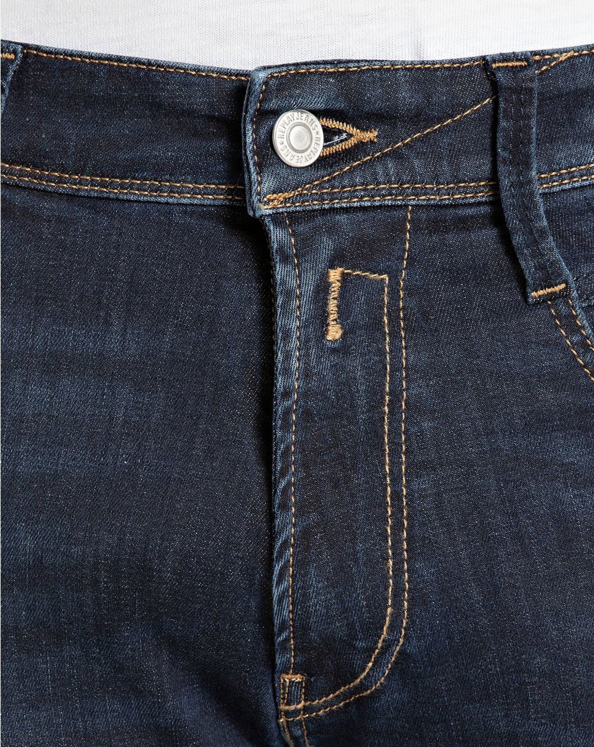 Replay Anbass Slim Fit Jean Power Stretch 10oz Denim Jean BLUE