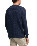 Replay Cable Knit Jumper Dark Navy