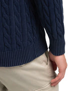 Replay Cable Knit Jumper Dark Navy