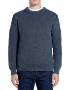 Replay Crew Neck Chunky Jumper DENIM BLUE MELANGE