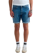 Replay Denim stretch shorts stonewash Blue Ma981y.685.194.009