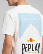 Replay Grand Hotel T Shirt White