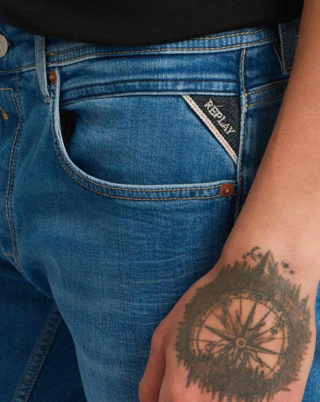 Replay Grover 573 Eco Plus Soft Straight Fit Jeans Blue 009