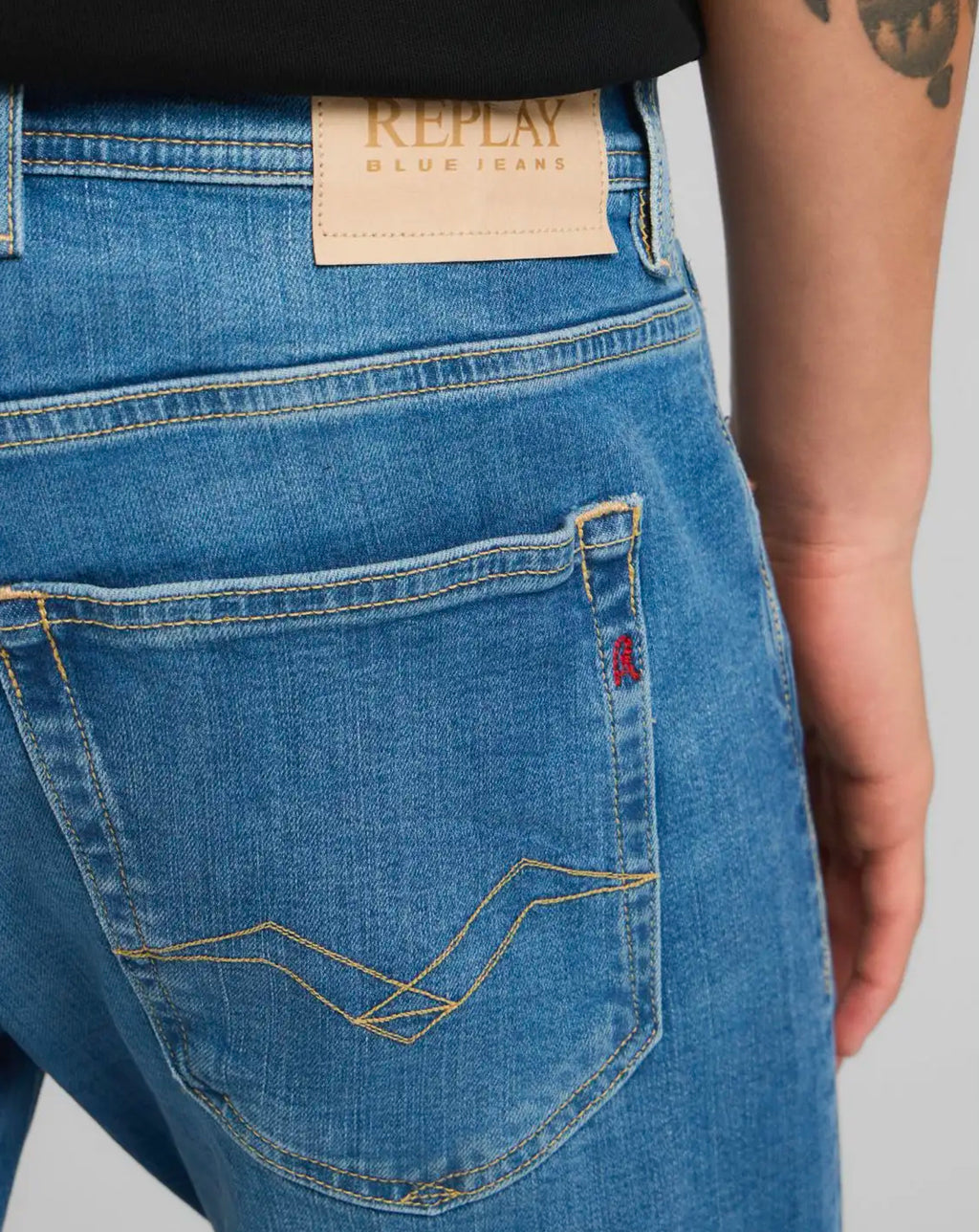 Replay Grover 573 Eco Plus Soft Straight Fit Jeans Blue 009