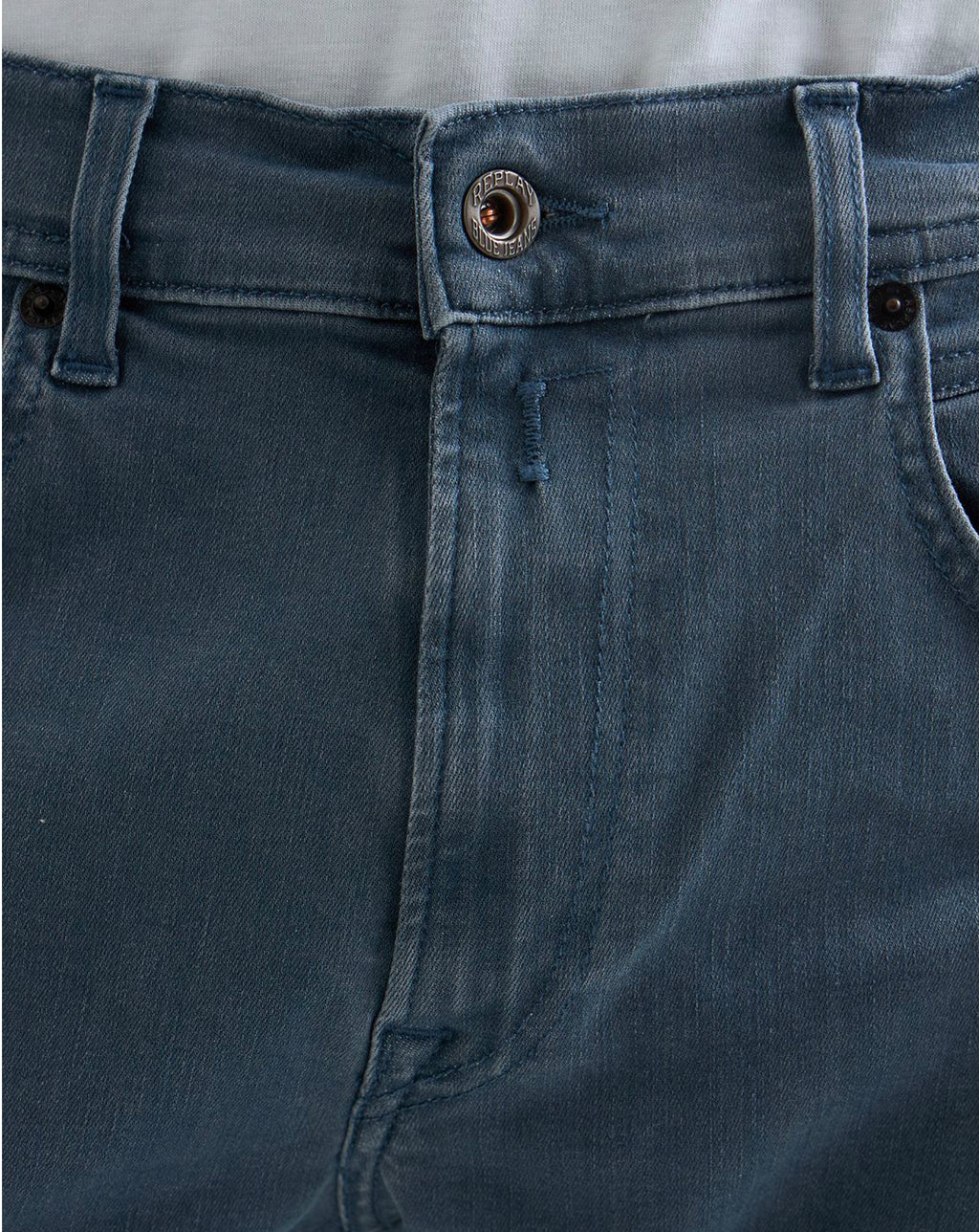 Replay Grover Hyperflex denim straight fit Jean Blue Grey
