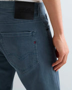 Replay Grover Hyperflex denim straight fit Jean Blue Grey