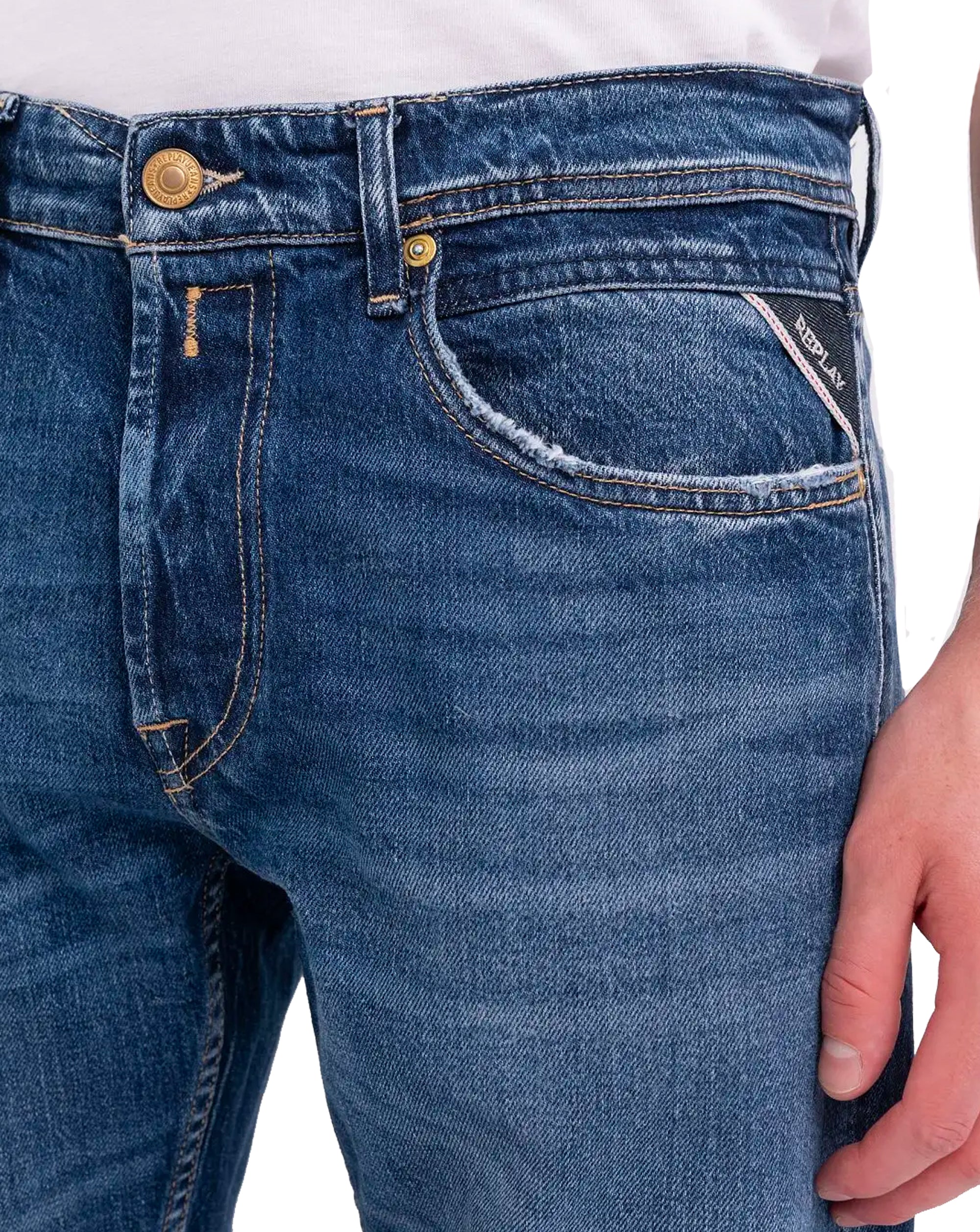 Replay Grover Straight Fit Denim Jeans 009