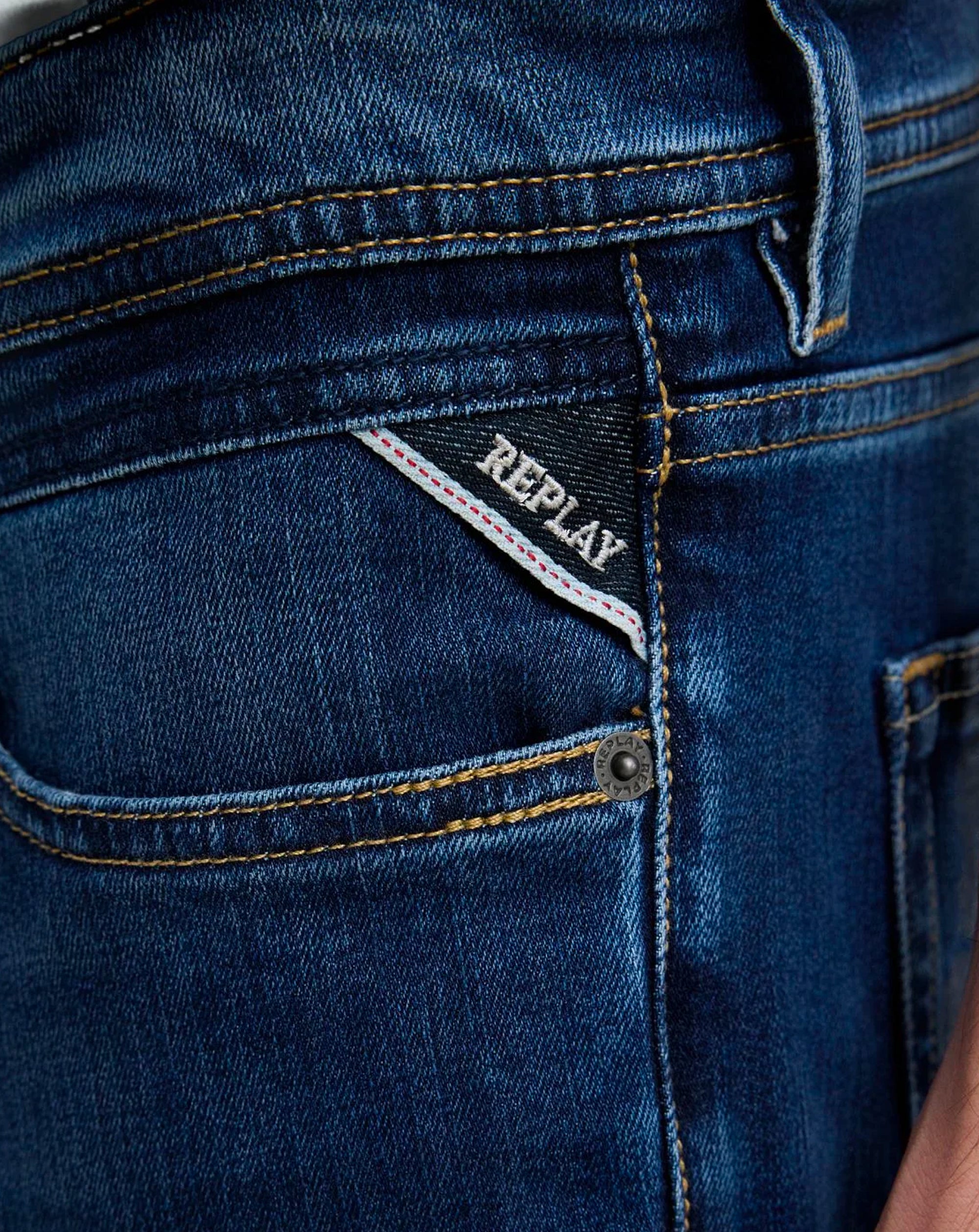 Replay Grover Straight Fit Stretch Denim Shorts M1072.685.192.009