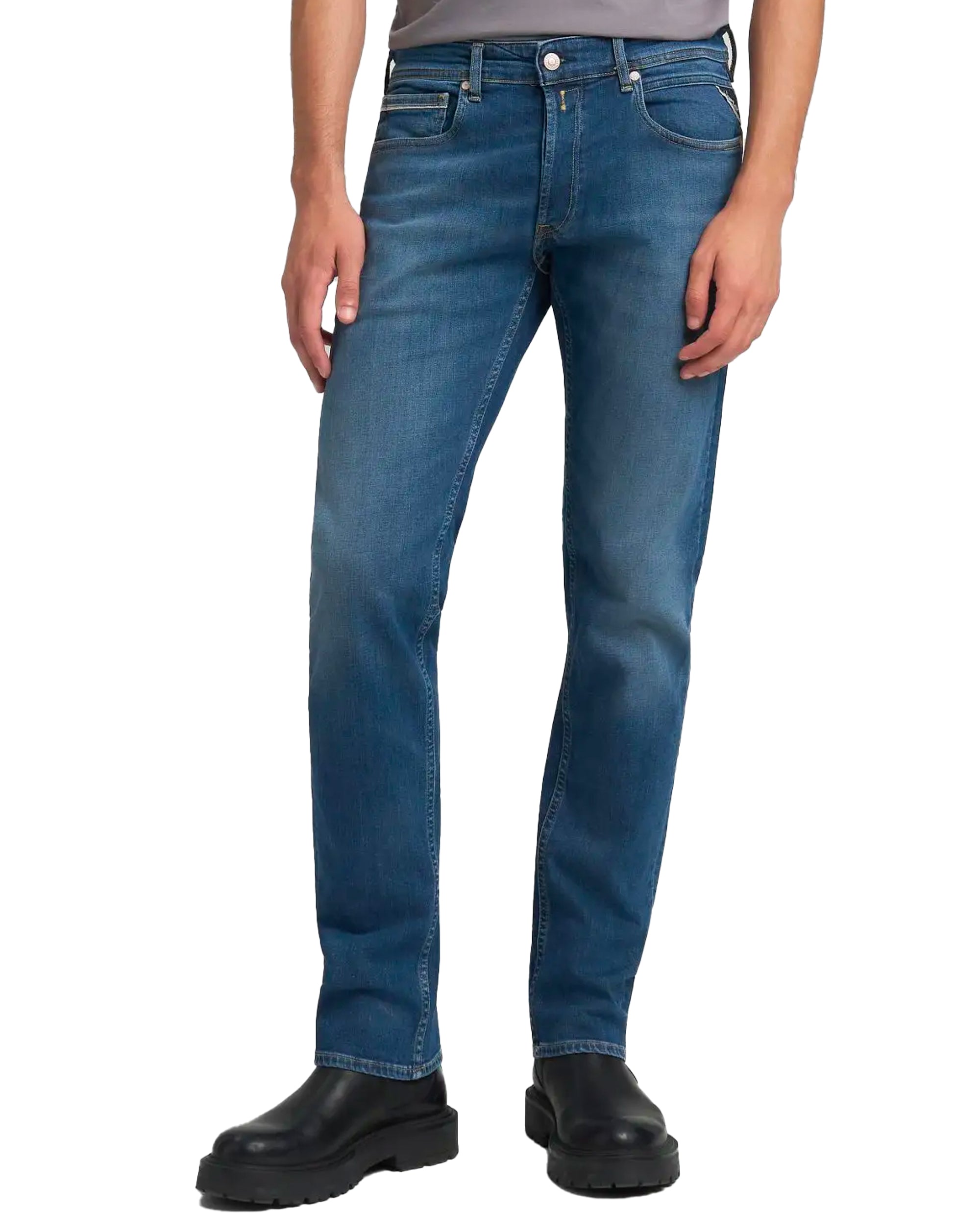 Replay Grover straight fit with comfort stretch Jean Blue 007