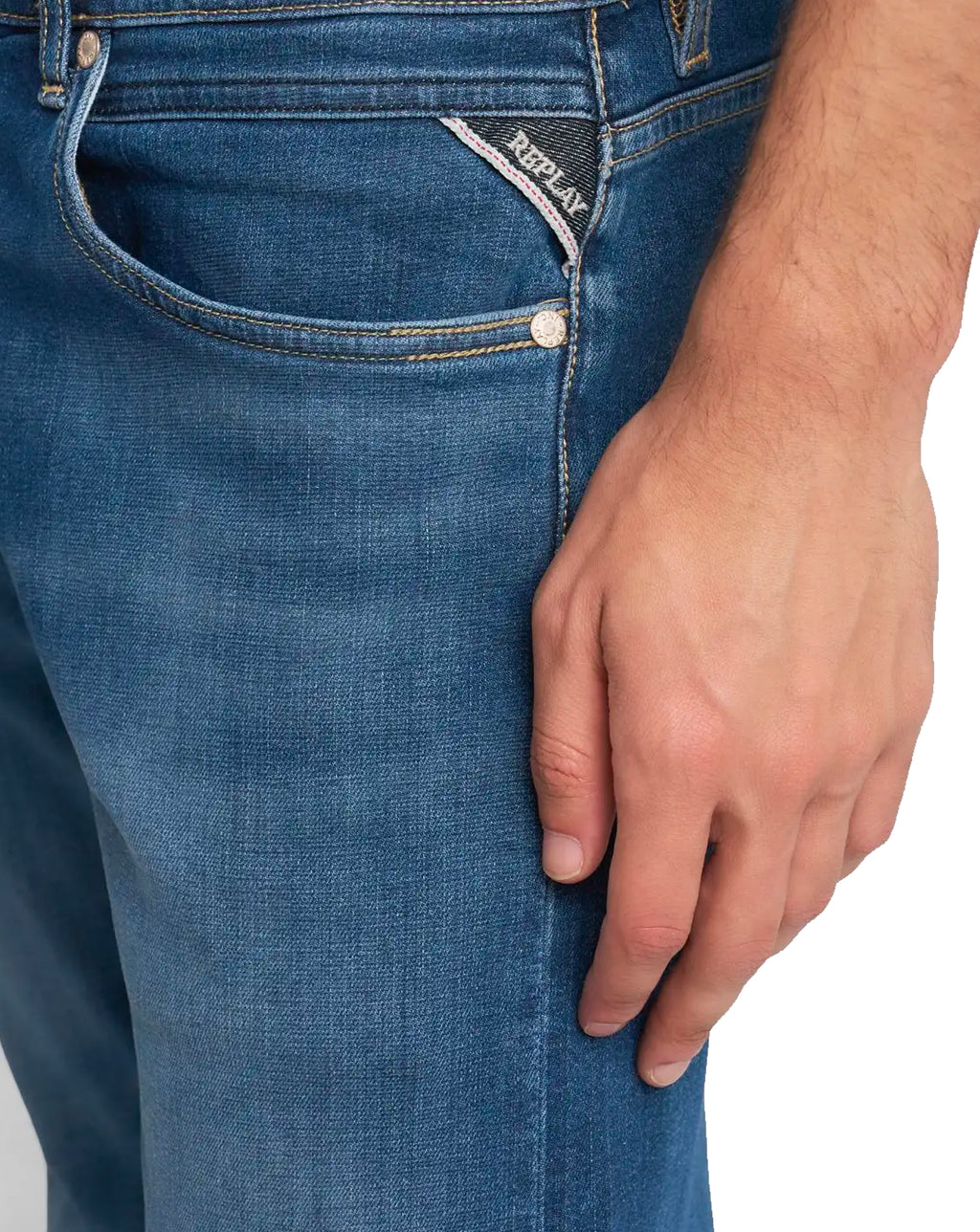 Replay Grover straight fit with comfort stretch Jean Blue 007
