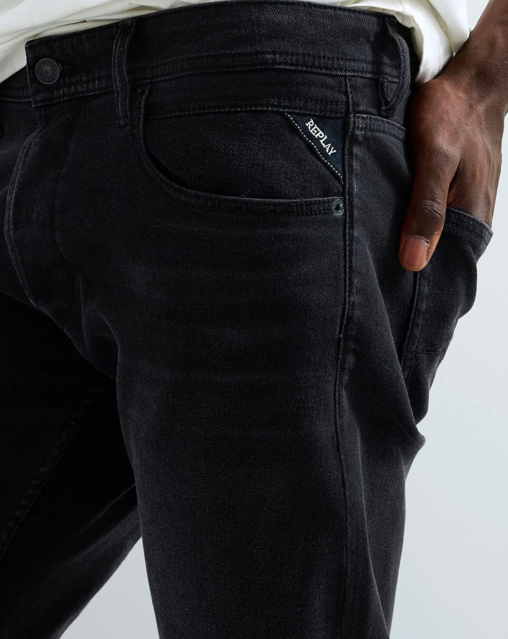 Replay Grover straight leg fit Jean washed black