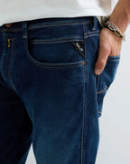 Replay Hyperflex Anbass Slim Fit Jean Clean Dark Wash