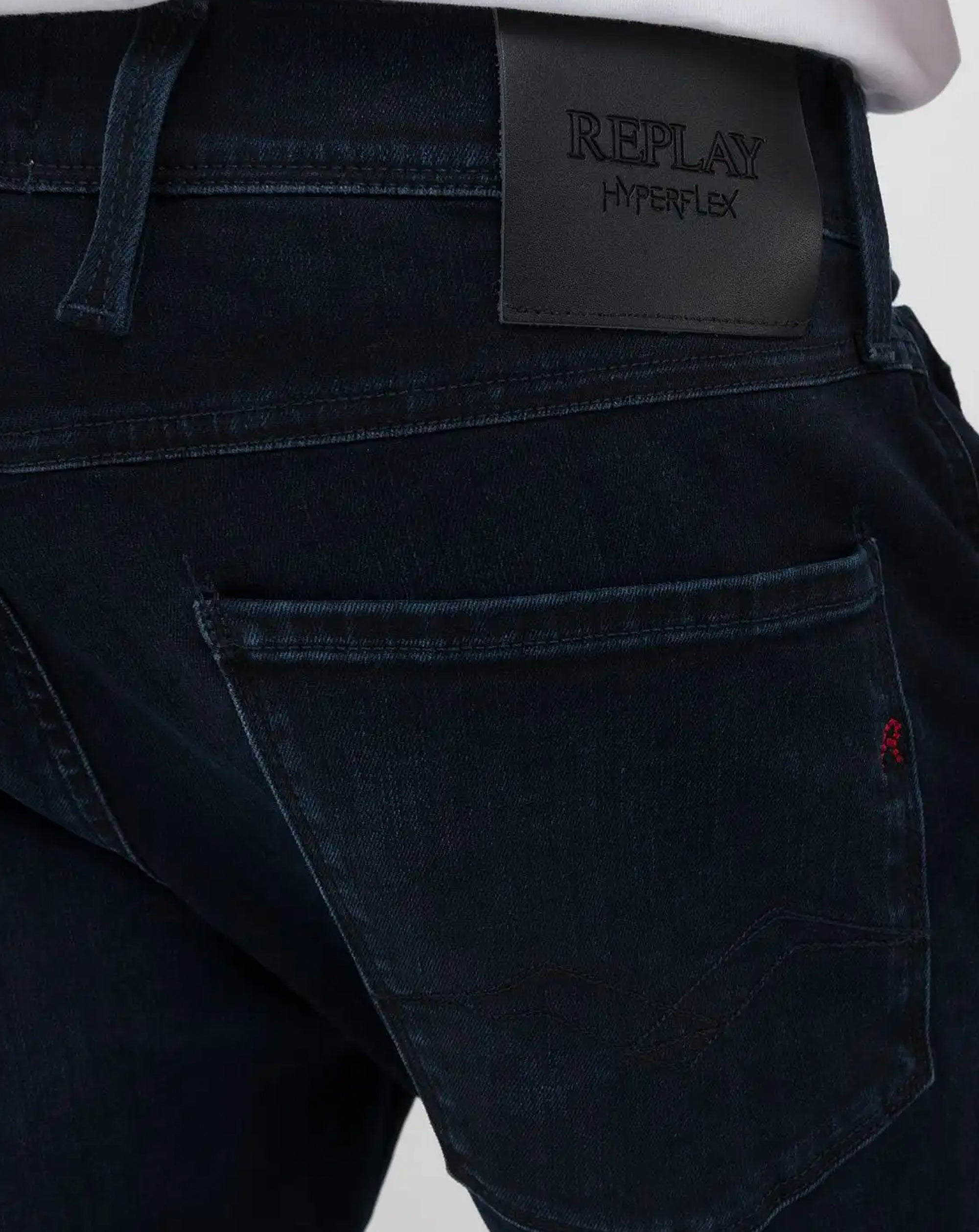 Replay Hyperflex Eco Plus sustainable denim Anbass Slim Fit jeans Dark Blue 007