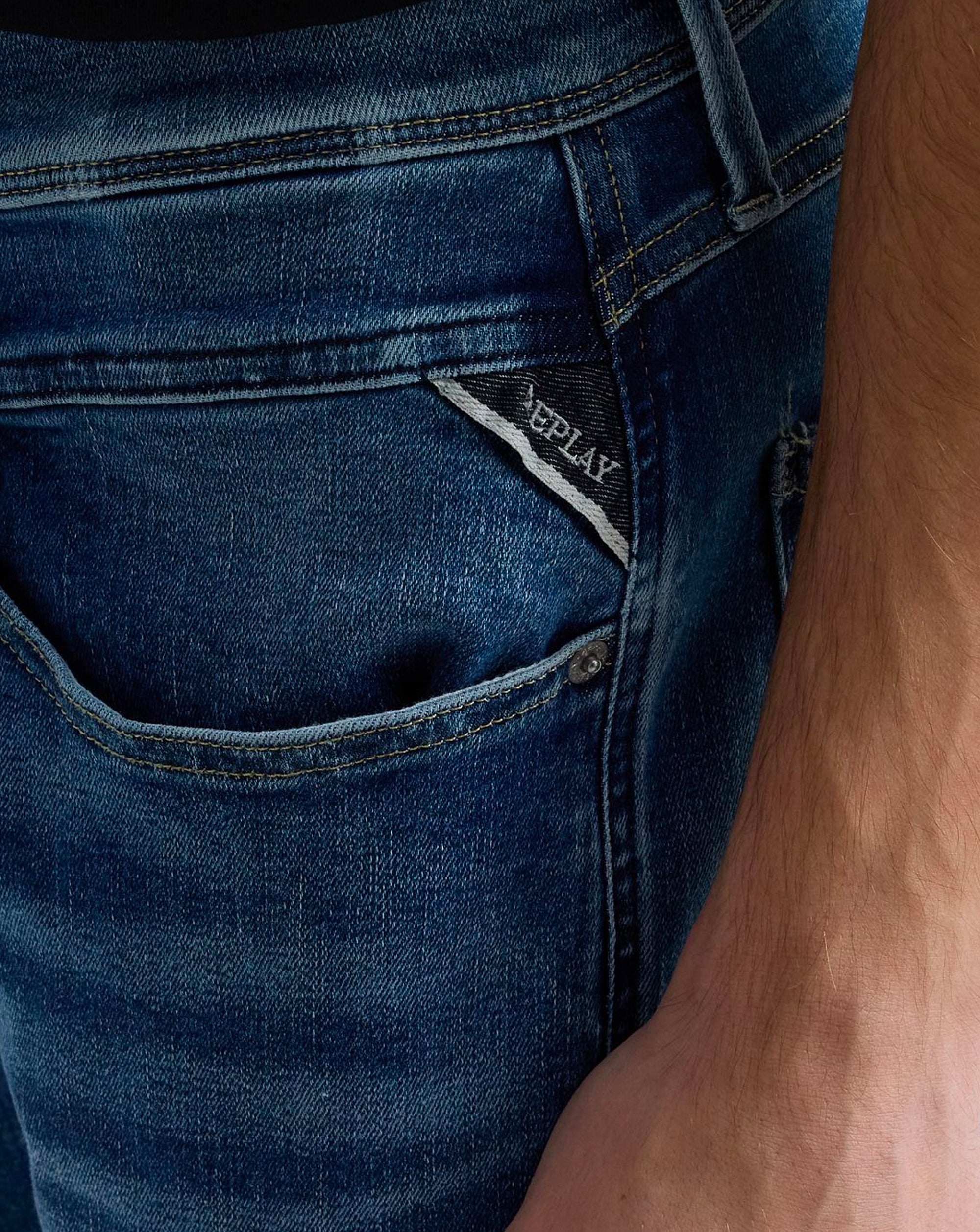 Replay Hyperflex original Anbass Slim Jean 009 Blue