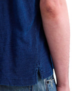 Replay Indigo denim blue premium polo shirt INDIGO