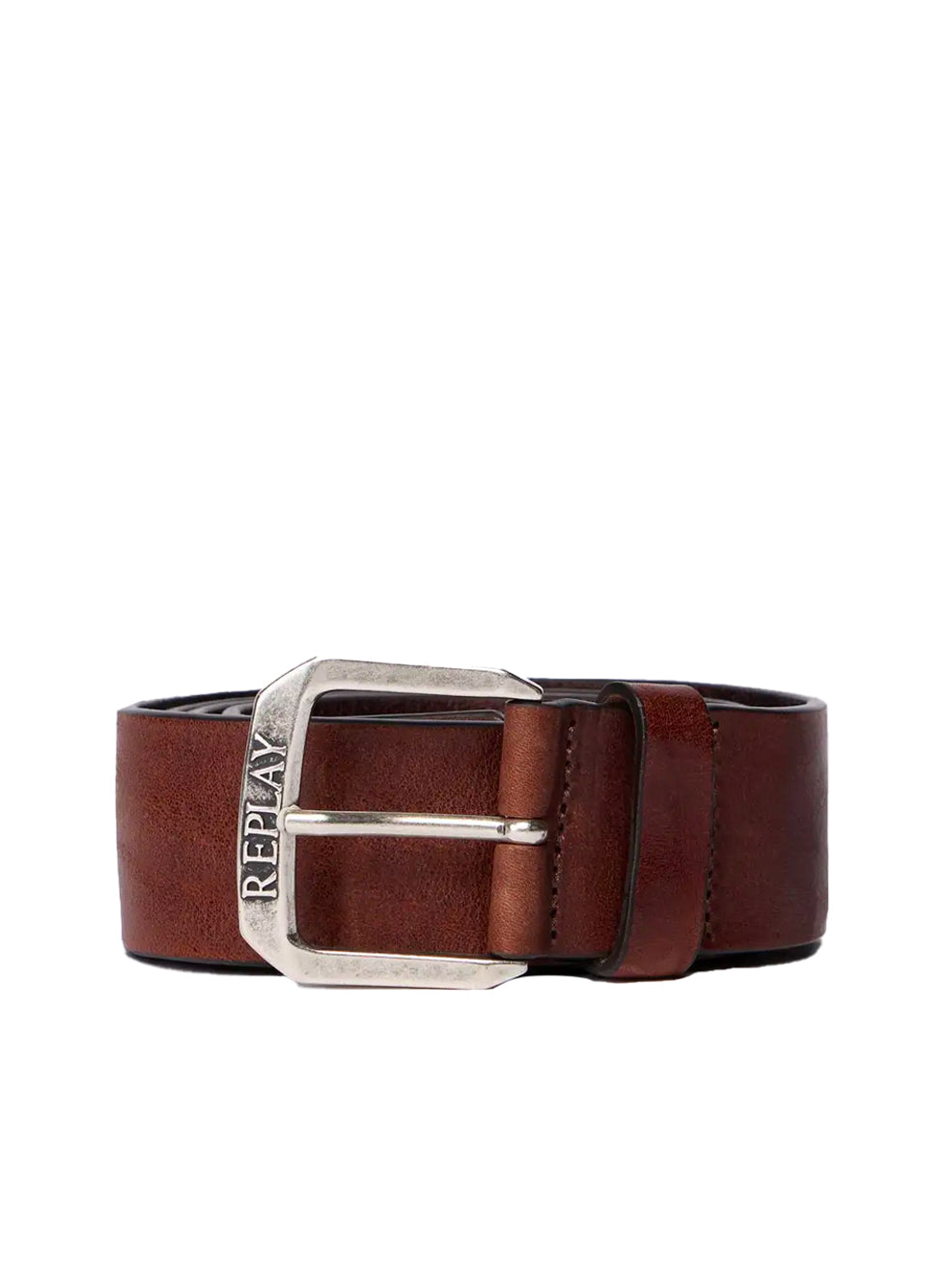 Replay Leather Belts Dark Brown