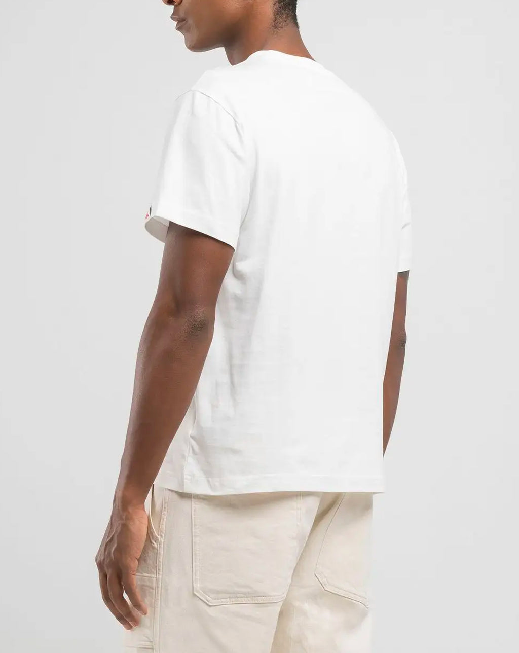 Replay Logo Carrier T Shirt White