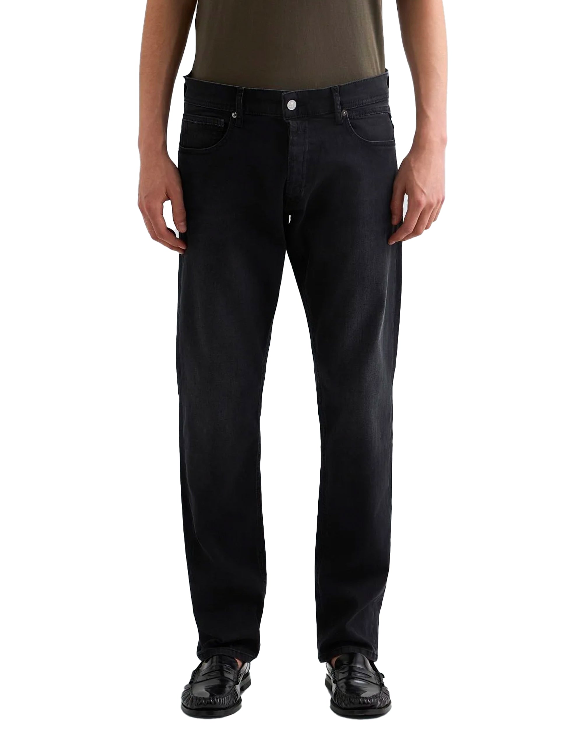 Replay Power stretch Grover straight fit Jean Black 097