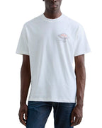 Replay Relaxed Fit T-Shirt Industrial Print White