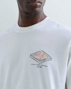 Replay Relaxed Fit T-Shirt Industrial Print White