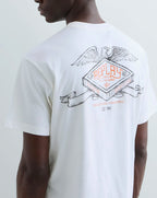 Replay Relaxed Fit T-Shirt Industrial Print White