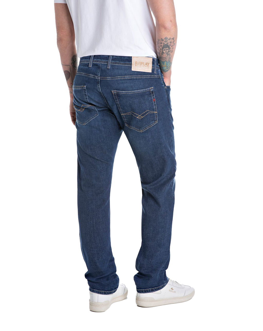 Replay 573 Eco plus Grover straight fit jean 007 Dark Blue