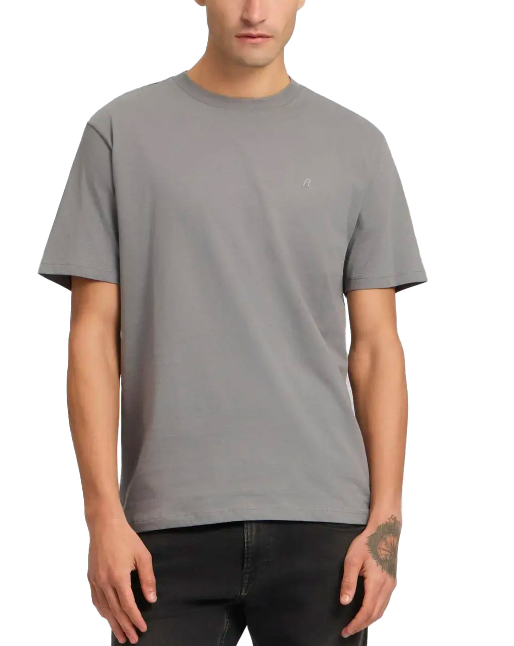 Replay R T Shirt Tonal Logo GREY
