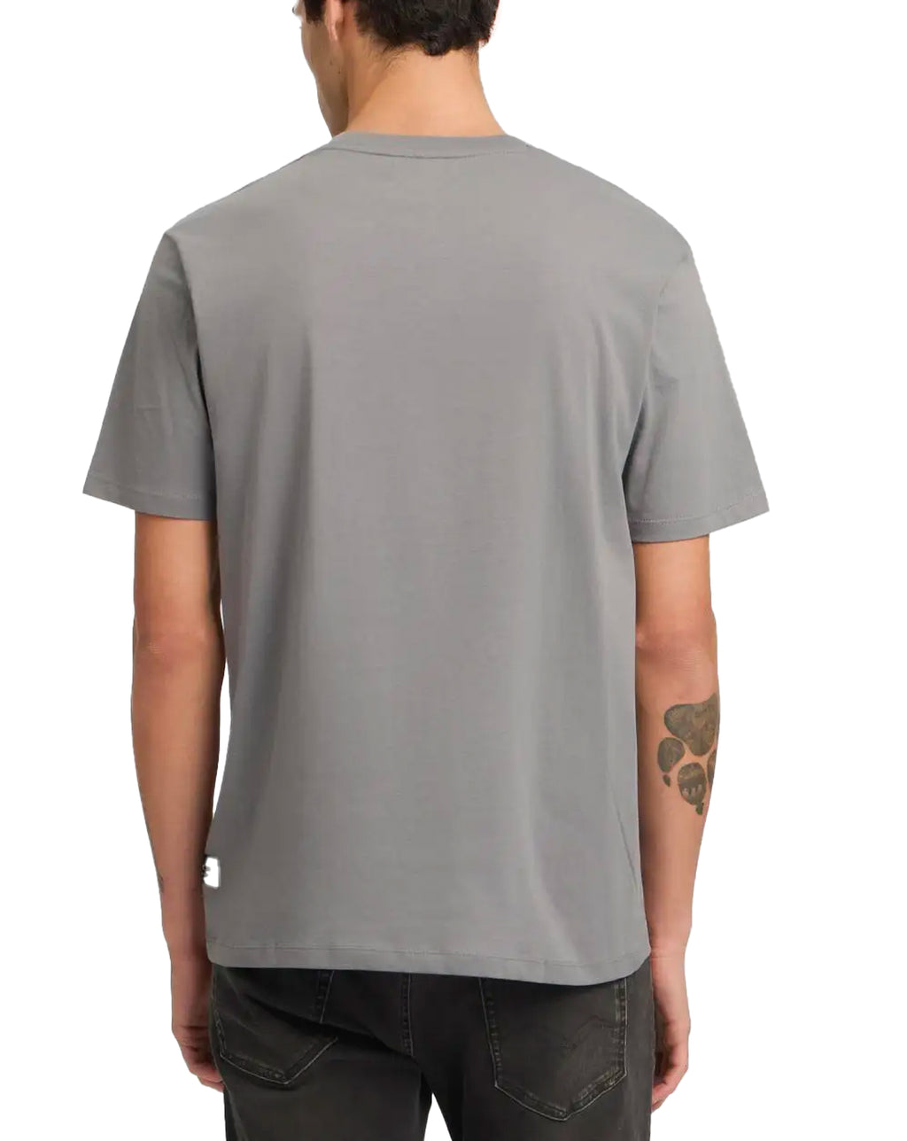Replay R T Shirt Tonal Logo GREY