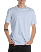 Replay R logo crew neck premium t-shirt PALE BLUE