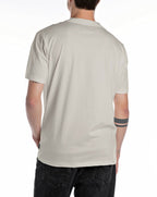 Replay R logo crew neck premium t-shirt STONE