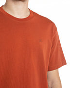 Replay R logo crew neck t-shirt RUST