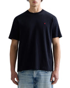 Replay R logo crew neck tee shirt DARK NAVY