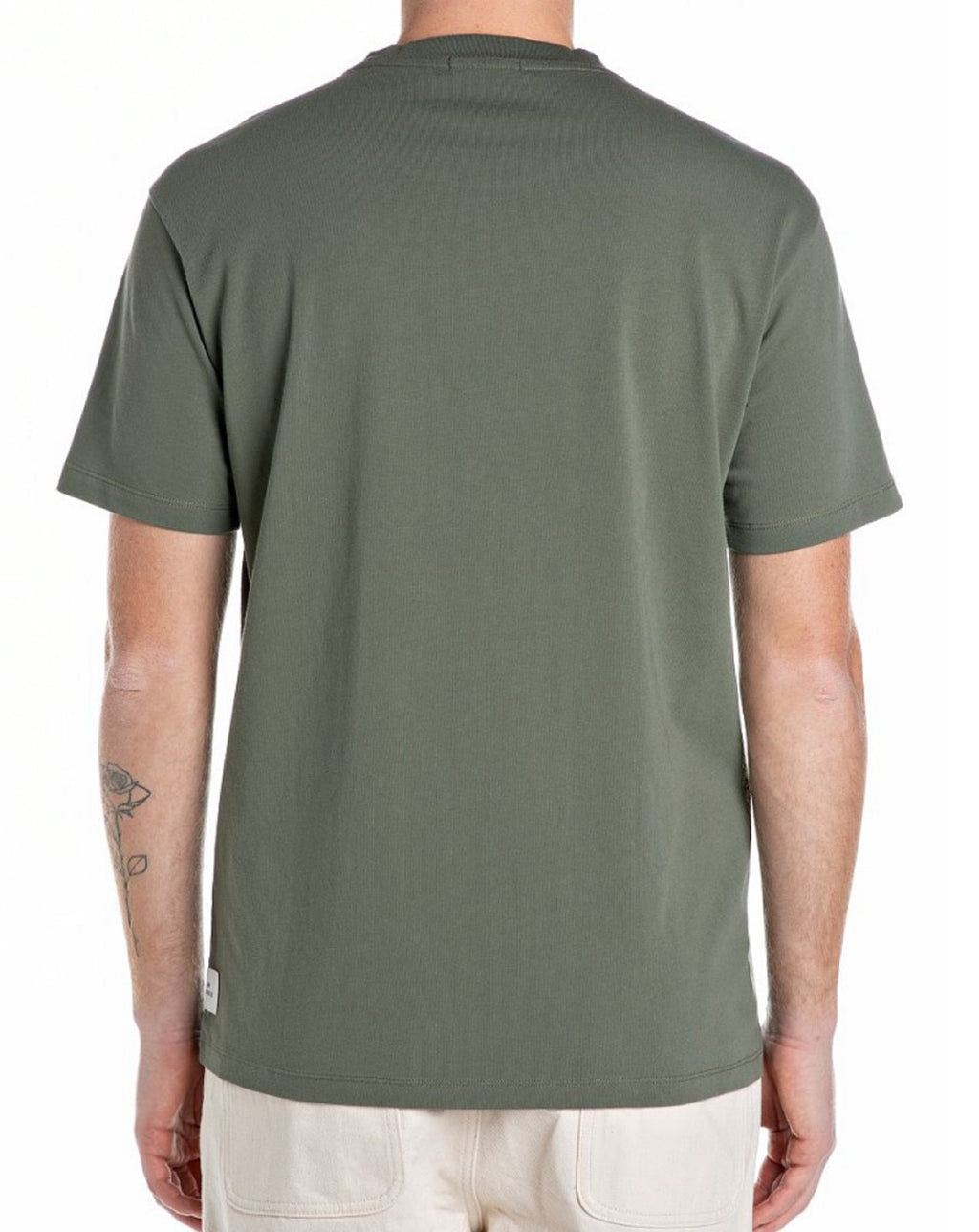 Replay Satorriale Premium Quality T Shirt Khaki