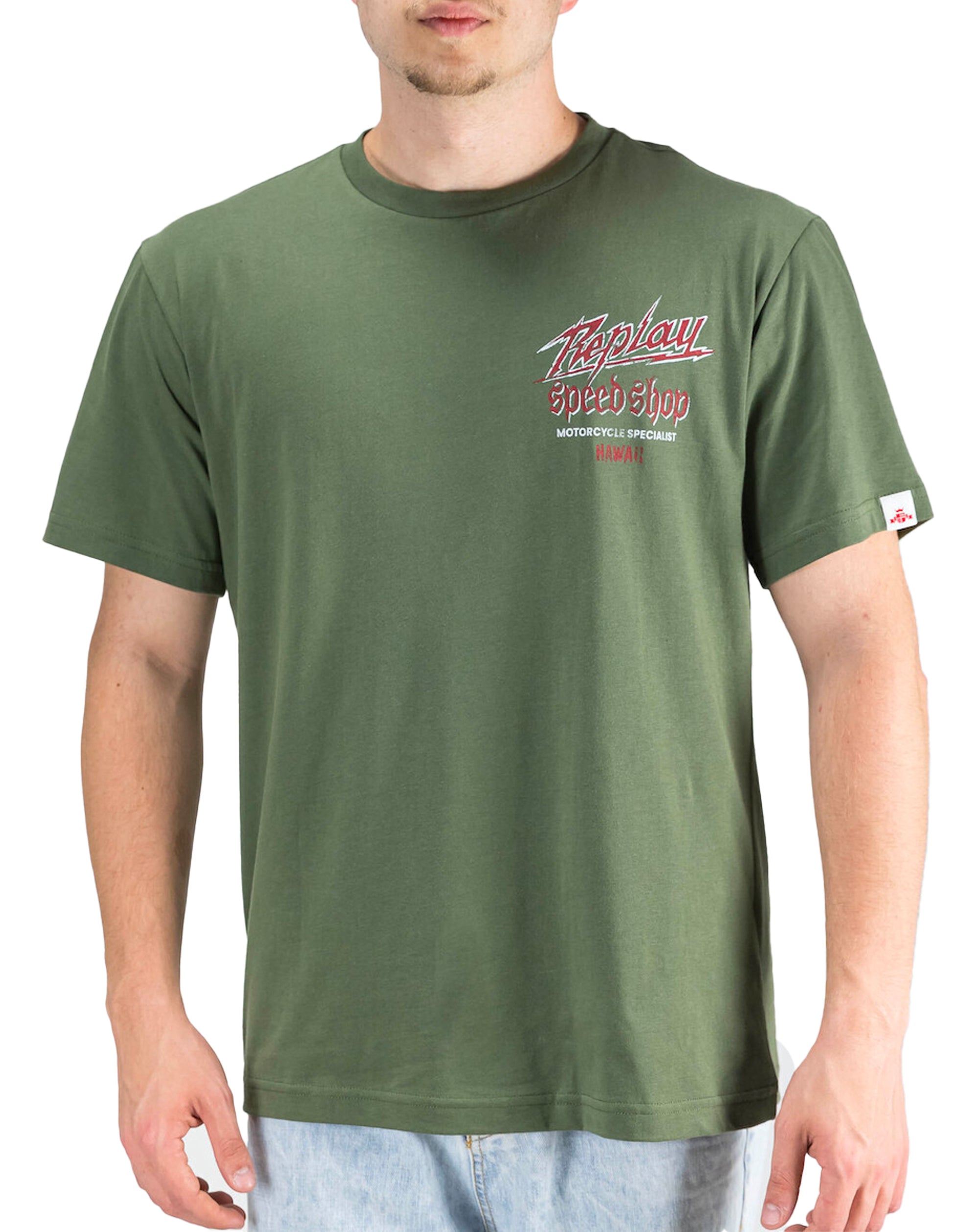 Replay Speedshop T-Shirt Khaki