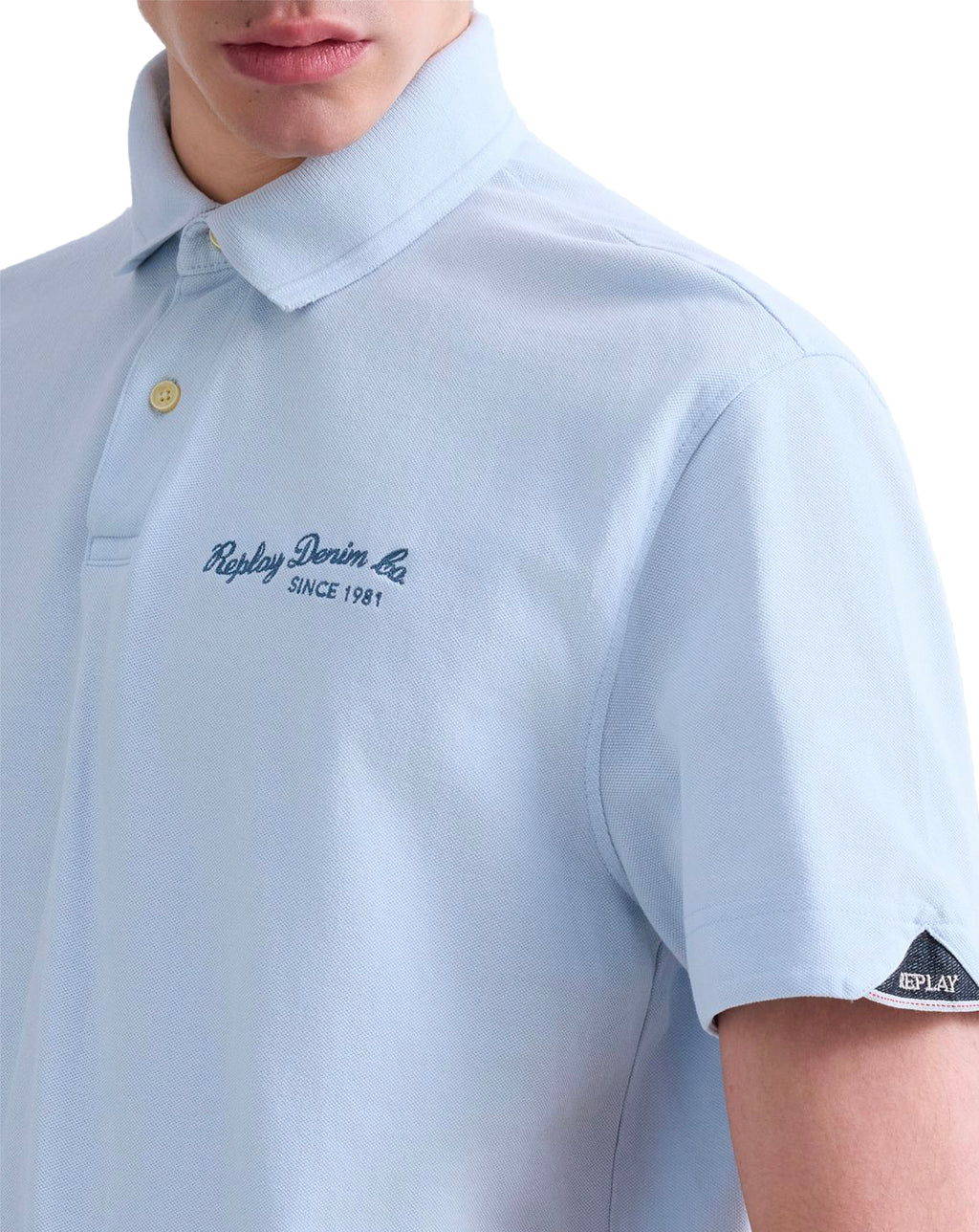 Replay premium quality polo shirt LIGHT BLUE