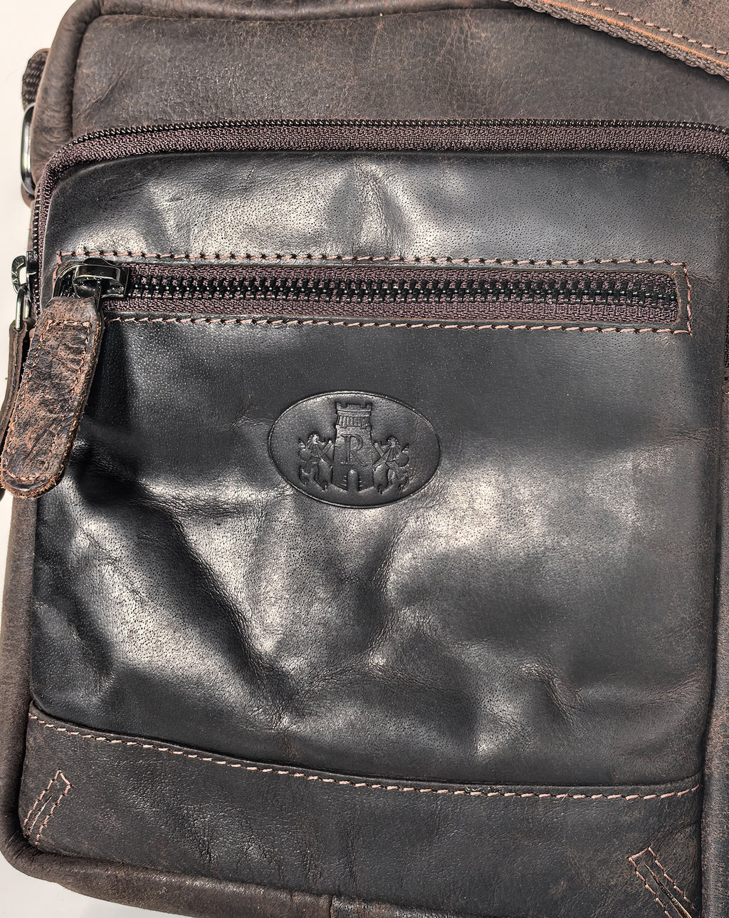 Rowallan Coburn brown Cross Body Leather Man Bag