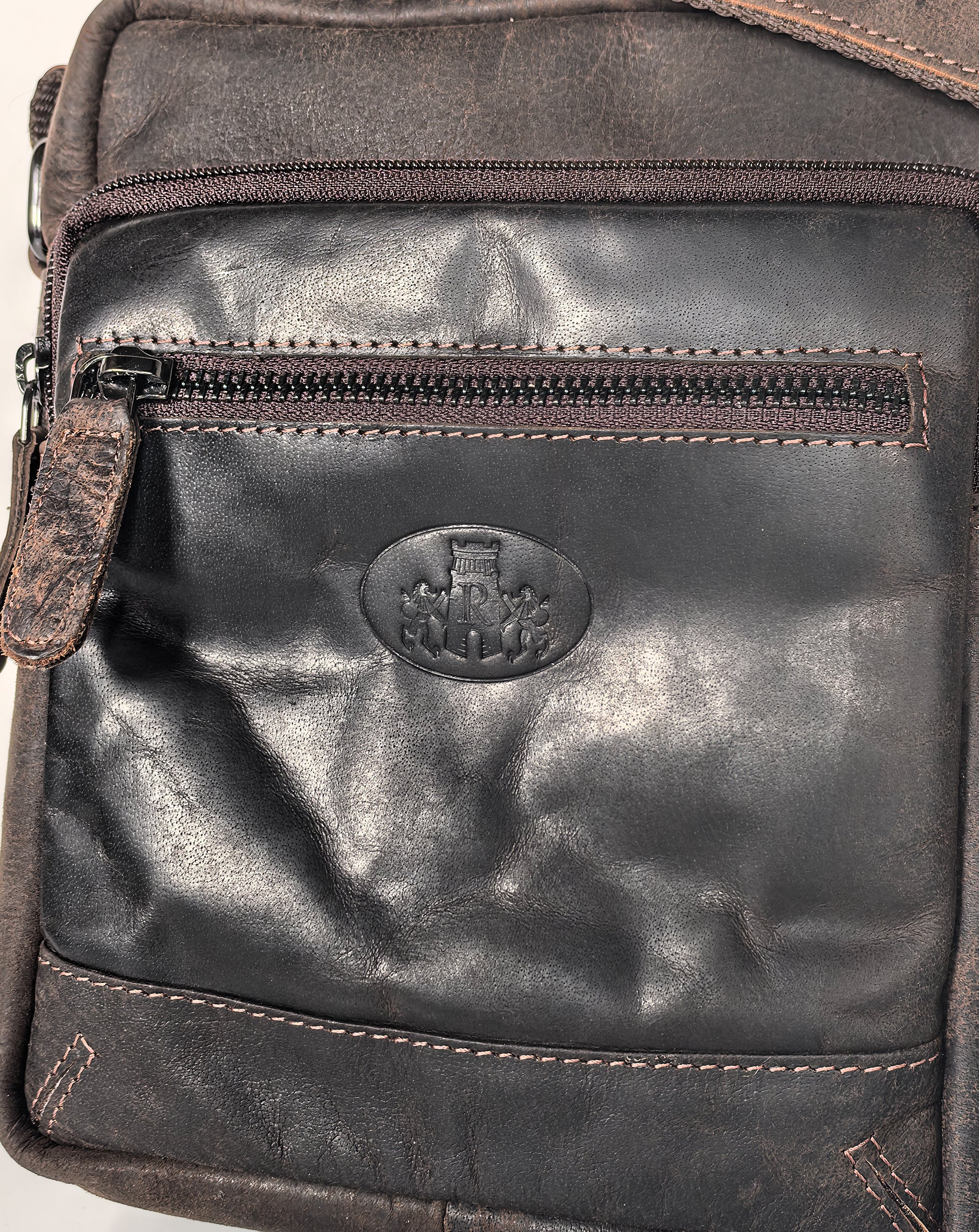 Rowallan Coburn brown Cross Body Leather Man Bag
